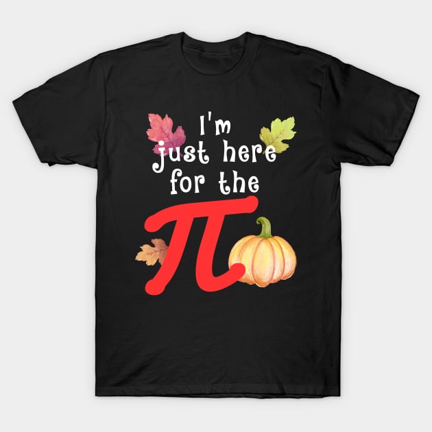 Fun Halloween Thanksgiving Pumpkin Pi Teacher Fall Leaves T-Shirt by PaulAksenov